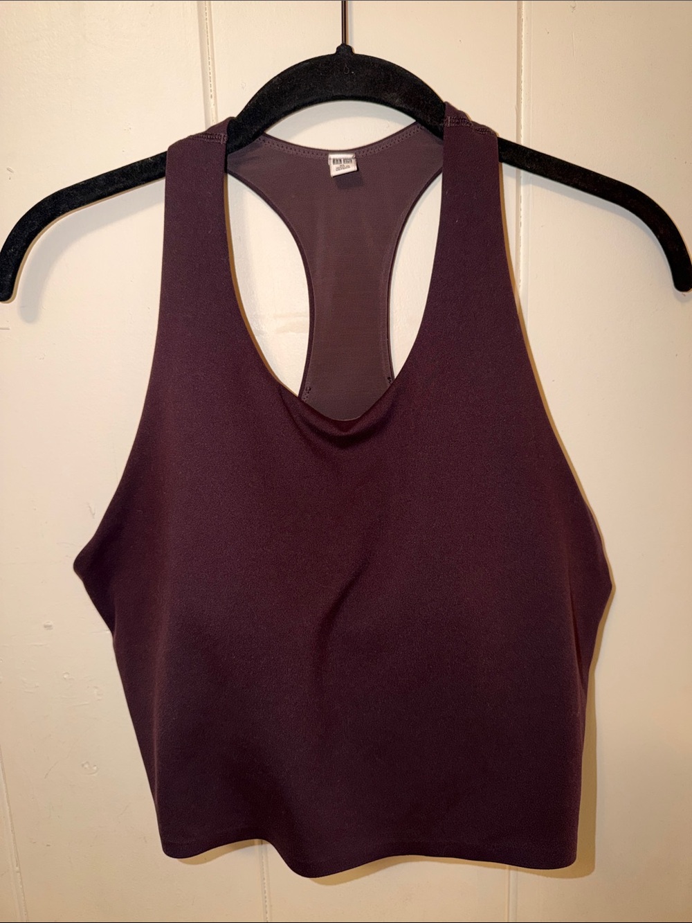 UNIQLO Women's Racerback Crop Tank Top - Plum